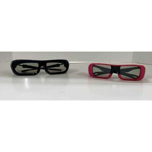 Lot Of 2 SONY TV 3D Glasses 1 Kids TDG-BR50  1 Adult TGD-BR250 3D Television